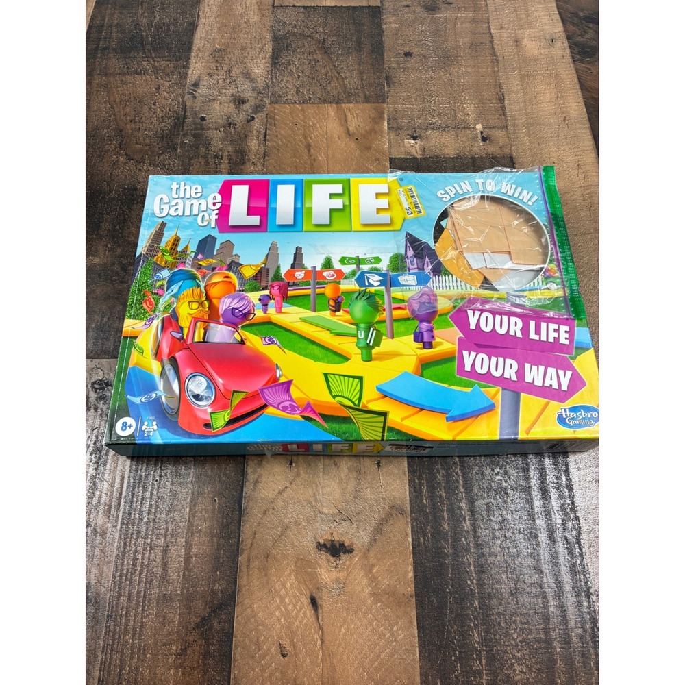 Hasbro Gaming The Game of Life Board Game Family Night Ages 8+ 2-4 Players New